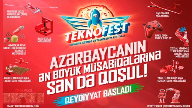 AzMİU-nun iki komandası Teknofest Azərbaycan festivalında çıxış etdi 